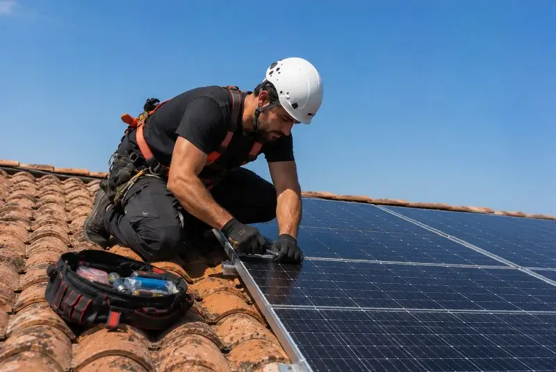 Maintenance et monitoring de panneaux solaires à Meursac